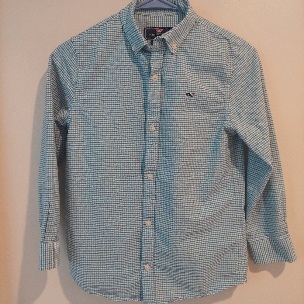 Vineyard Vines Boys Longsleeve Buttonup Whale Shirt